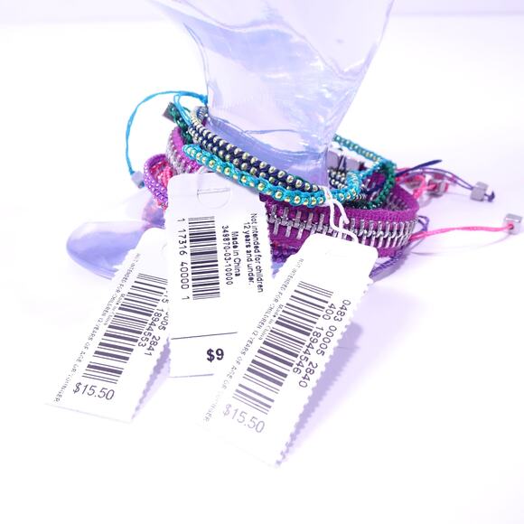 AEO American Eagle Outfitters Gap Rainbow Friendship Bracelet Set NWT $42 - Picture 8 of 8